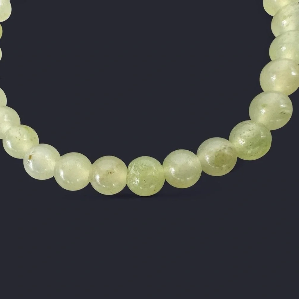 Quartz Gemstone Bead Bracelet 6mm